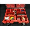 Image 2 : MILWAUKEE PACKOUT TOOL BOX WITH ASSORTED TOOLS AND PARTS
