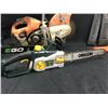 Image 8 : 4 SAWS INC. STIHL CONCRETE SAW, EGO 56 VOLT CORDLESS CHAINSAW (NO BATTERY, ON CHARGER), YARDWORKS