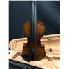 Image 3 : 1/8 SIZE VIOLIN, MISSING BRIDGE, COMES WITH BOW AND SOFT SHELL CASE, CASE MISSING ZIPPER
