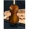 Image 5 : 1/8 SIZE VIOLIN, MISSING BRIDGE, COMES WITH BOW AND SOFT SHELL CASE, CASE MISSING ZIPPER