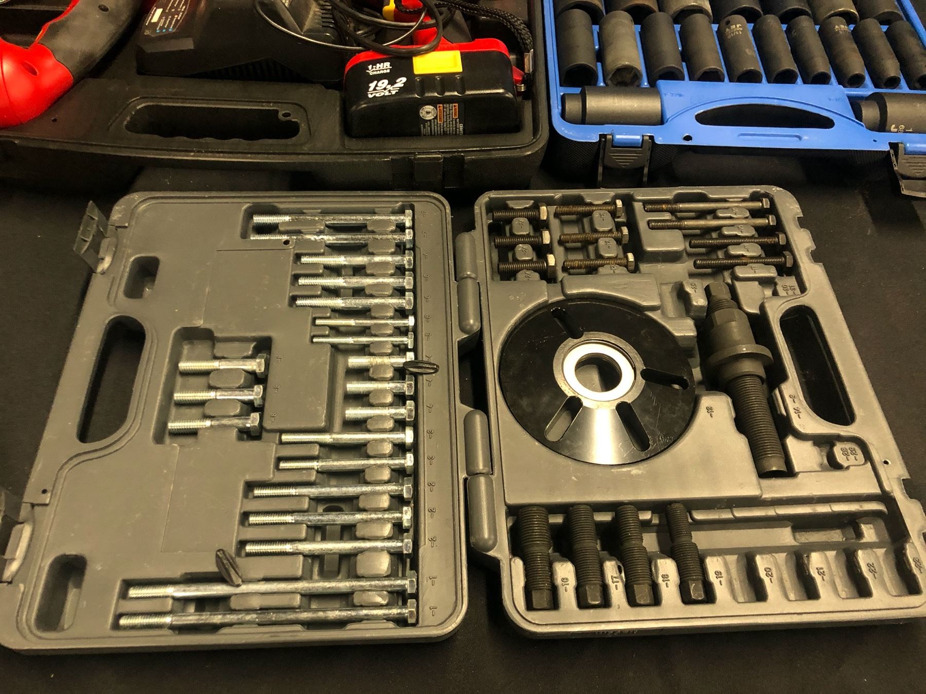 TOOLS INC. JET SOCKET SET NO.610329, CRAFTSMAN CORDLESS DRILL AND ...