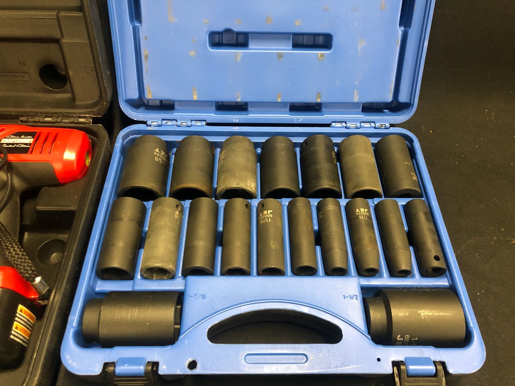 TOOLS INC. JET SOCKET SET NO.610329, CRAFTSMAN CORDLESS DRILL AND ...