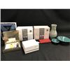 Image 1 : ASSORTED DECOR AND HOUSEHOLD ITEMS INC. 2 KING SIZE 850 THREAD COUNT SHEET SETS, POTTERY, WALLET,