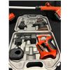 Image 8 : ASSORTED ELECTRIC TOOLS INC. BLACK & DECKER WEED WHACKER, MULTI-TOOL, DRILL, RECIPROCATING SAW,