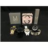 Image 1 : 5 ASSORTED WATCHES (CONDITION UNKNOWN) AND 3 PERFUMES