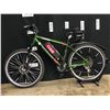 Image 1 : GREEN COLUMBIA REVELSTOKE 24 SPEED FRONT SUSPENSION MOUNTAIN BIKE WITH FRONT AND REAR DISC BRAKES,
