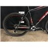 Image 8 : BLACK AND RED DIADORA NOVARA 21 SPEED FRONT SUSPENSION MOUNTAIN BIKE, LARGE FRAME SIZE, STANDOVER