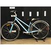 Image 1 : BLUE CCM AVENUE 700 18 SPEED FRONT SUSPENSION CRUISER BIKE, REAR BRAKE NEEDS ADJUSTMENT, 16" FRAME