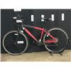Image 1 : RED NO NAME 21 SPEED HYBRID TRAIL BIKE, STANDOVER HEIGHT: 76 CM STANDOVER HEIGHT