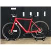 Image 1 : RED REVON SINGLE SPEED ELECTRIC ASSIST HYBRID ROAD BIKE WITH FRONT AND REAR DISC BRAKES,
