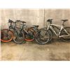 Image 1 : 5 ASSORTED PARTS ONLY/NON RIDEABLE BIKES FOR SALVAGE/REPAIR, SIZES, CONDITIONS AND QUALITY VARY,