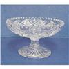 Image 1 : Brilliant Cut Glass Pedestal COMPOTE #837697