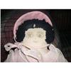 Image 1 : Cloth cotton stuffed doll black yarn hair #837808