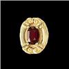 Image 1 :  14K GOLD SLIDE GARNET 4 SLIDE BRACELET #838028