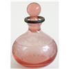 Image 1 : Pink Etched Depression Glass Perfume Bottle #838146
