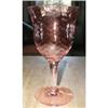 Image 1 : Pink Elegant Depression Glass Diamond Optic #838152