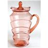 Image 1 : JENKINS Pink Depression Glass Covered Pitcher #838176