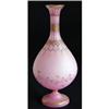 Image 1 : Pink Satin Glass Gold Trim Moriage Vase #838312