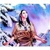 Image 1 : Indian Princess NATIVE AMERICAN Painted SNUFF #838452