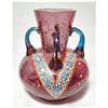 Image 1 : Crackle Glass Four-Handle Vase - Jean Auguste #838993