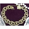 Image 1 : 1940 Gold Link Ladies Bracelet  #848402