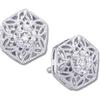 Image 1 : WhiteGold Filigree DIAMOND EARRINGS #848491