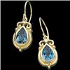 Image 1 : 14k Earrings LONDON BLUE TOPAZ #848508