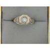 Image 1 : Antique 14k Filigree DIAMOND Ring #848516