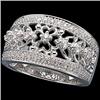 Image 1 : White Gold DIAMOND Wedding Band  #848520
