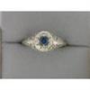 Image 1 : Antique Filigree Ring SAPPHIRE .30 CTS! #848533