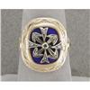 Image 1 : Georgian enamel and diamond ring #848683