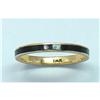 Image 1 : 14Kt. Yellow Gold Band with Black Enamel #849076