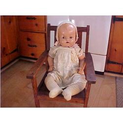 Doll, large, composition head.ar,s&legs. cloth #849211