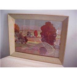 Painting, The Bridge; Gold Frame; #849231