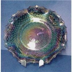 Glass Carnival Glass Like Ruffled Bowl #857220