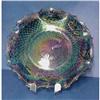 Image 1 : Glass Carnival Glass Like Ruffled Bowl #857220