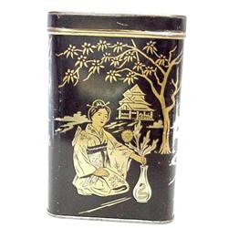  Vntg. LIPTON'S TEA Tin - Gold/Black #857224