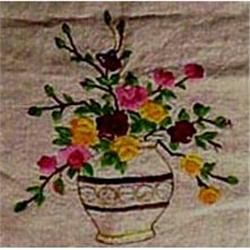 Arts & Crafts Exquisite Linen Runner  #857226