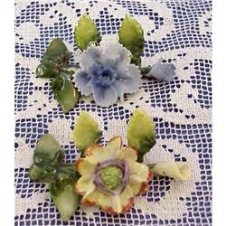 Hand made China Flowers Name Tags #857250