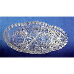 Brilliant Cut Glass Oval Dish #857260