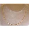 Image 1 : 14k Gold Foxtail Chain Necklace 16 Inches #857416