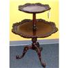 Image 1 : Highly carved mahogany 2-tier table/dumbwaiter #857445