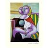 Image 1 : PICASSO CUBIST LADY SEATED HAND SIGNED w/COA #857643