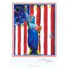 Image 1 : RARE! PETER MAX UNITED WE STAND LIBERTY SIGNED! #857655