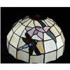 Image 1 : Shade Lamp Stained Glass DragonFly Flowers #857658