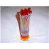 Image 1 : Red Carnival Indiana Heirloom Glass Vase #857685