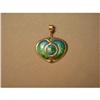 Image 1 : Pendant  Sterling   Enamel  signed R.J.W. #866219