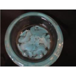 Hand made St. Clare glass bowl with flowers #866339