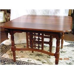 Antique Cherrywood Dining Table--Ball and #866349