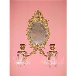 Pair of Mirrored Sconces #866376
